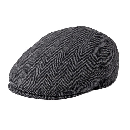 Feinion Men's Wool Blend Flat Newsboy Cabbie Hat Driving Cap