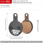 Semi-Metal Bicycle Brake Pads for Shimano SRAM Avid Hayes Magura by JSHOUBIKE