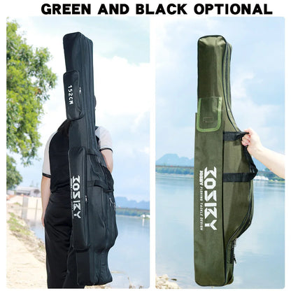 PROXPE 150-180cm Fishing Rod Bag Foldable Carp Pole Storage Carry Case