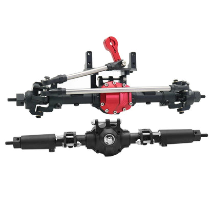 SCX10 II CNC Aluminum Front & Rear Axle Set 30T/8T for Axial AR44 90046 90047 Upgrade - EXPROTAS