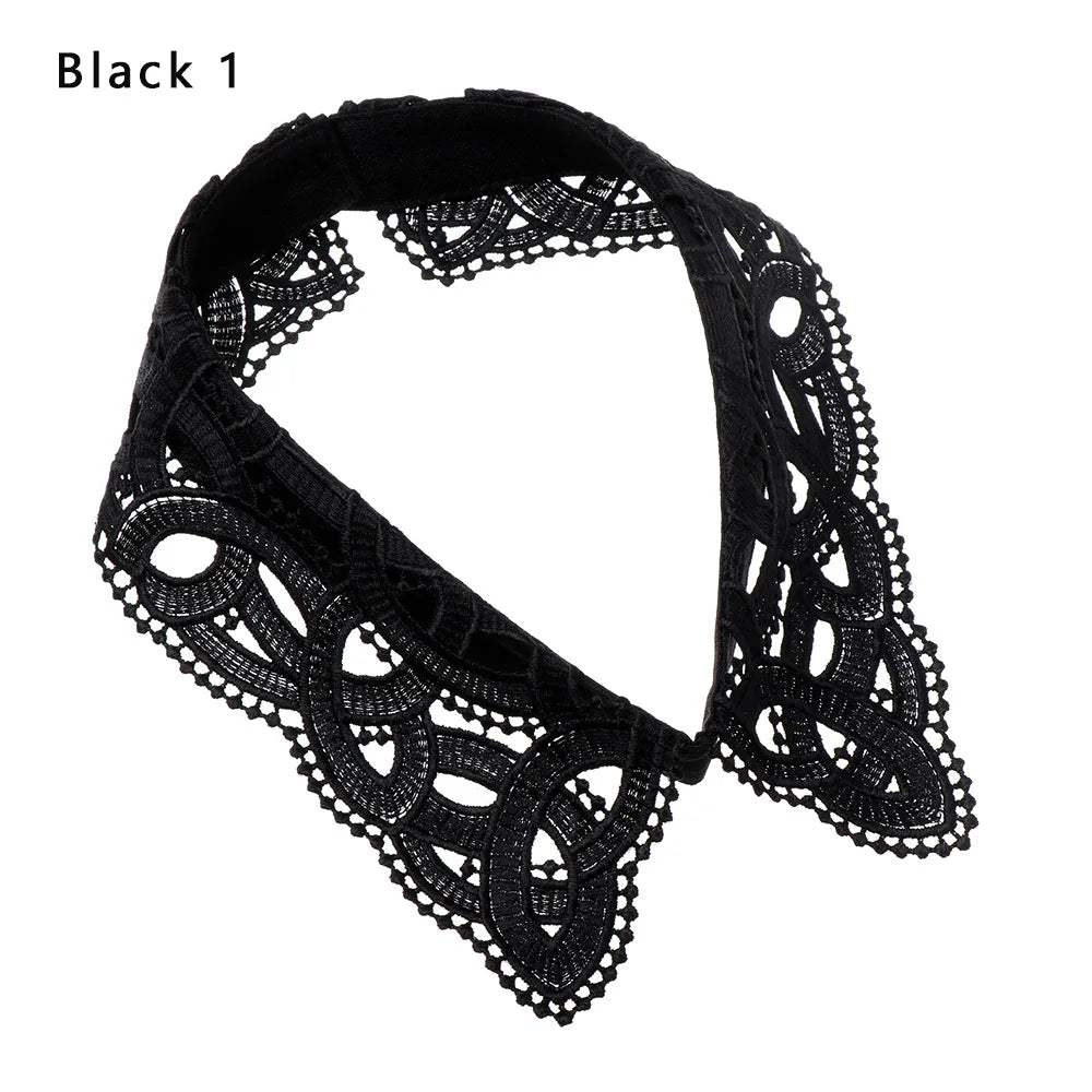 Lace Fake Collar Detachable Women Blouse Lapel Shirt Clothes Accessories