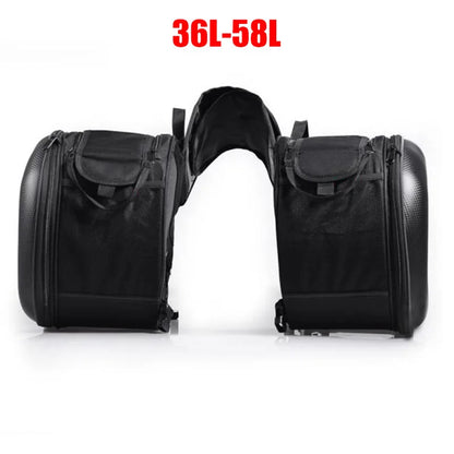 Waterproof Motorcycle Helmet Travel Bag Racing Moto Storage Case with Rain Cover Pair