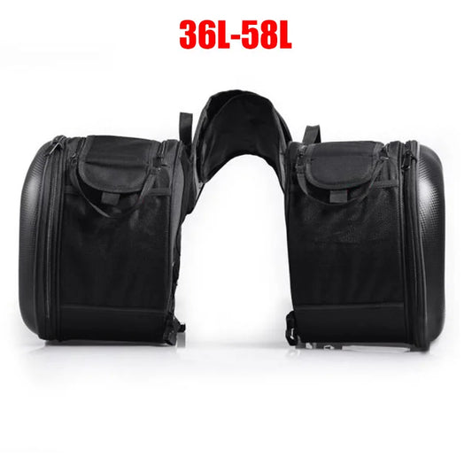 Waterproof Motorcycle Helmet Travel Bag Racing Moto Storage Case with Rain Cover Pair