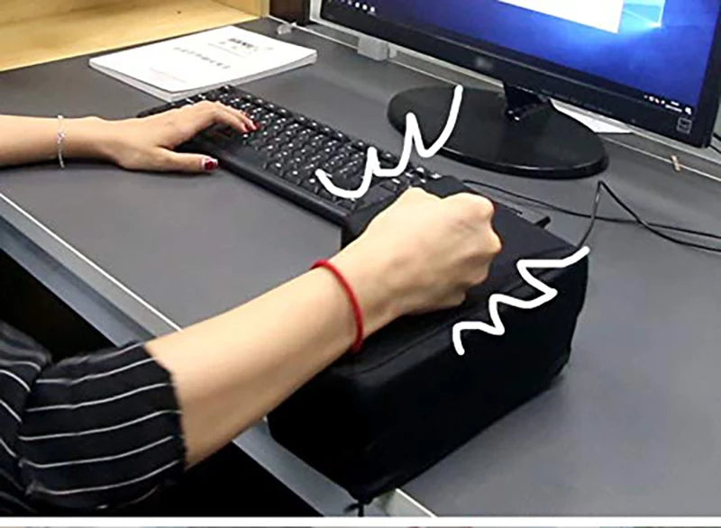 Big USB Enter Key Stress Relief Pillow Funny Decompression Button for PC