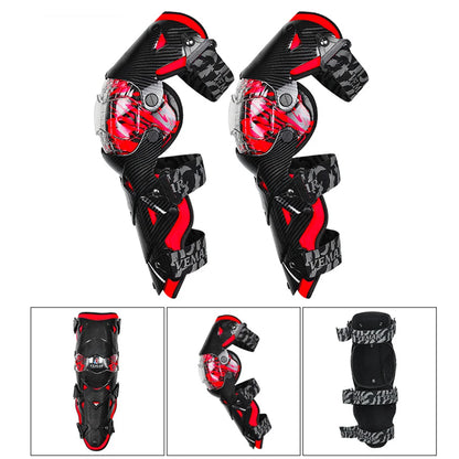 Red Motocross Knee Pads Motorcycle Knee Guard Moto Protection Motocross Equipment Motorcycle Knee Protector Safety Guards-EXPROTAS