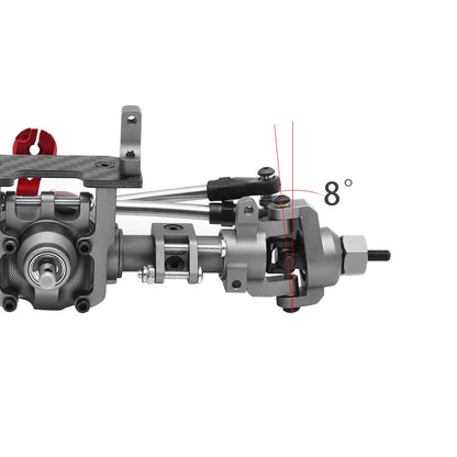 SCX10 II CNC Aluminum Front & Rear Axle Set 30T/8T for Axial AR44 90046 90047 Upgrade - EXPROTAS