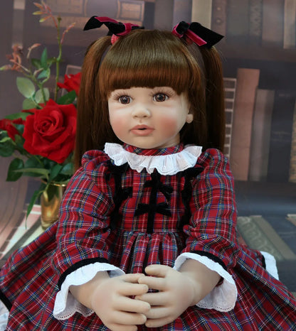 60cm Silicone Reborn Doll | Princess Lifelike Toddler Toy for Girls Gift