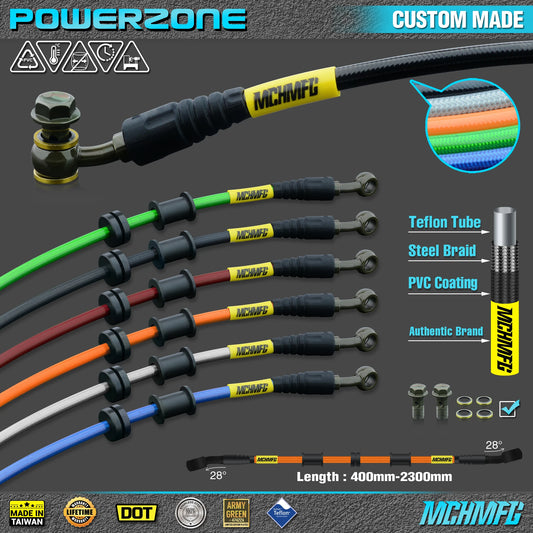 Universal Hydraulic Brake Hose Tube | 500–2400mm Fit Dirt Bike Clutch Line