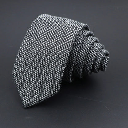 Men Necktie Wool Slim Brown Handmade Casual Ties Accessories