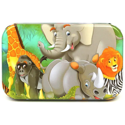 60pcs Wooden Jigsaw Puzzle Kids Toy Cartoon Animals Vehicles Educational Learning Gift