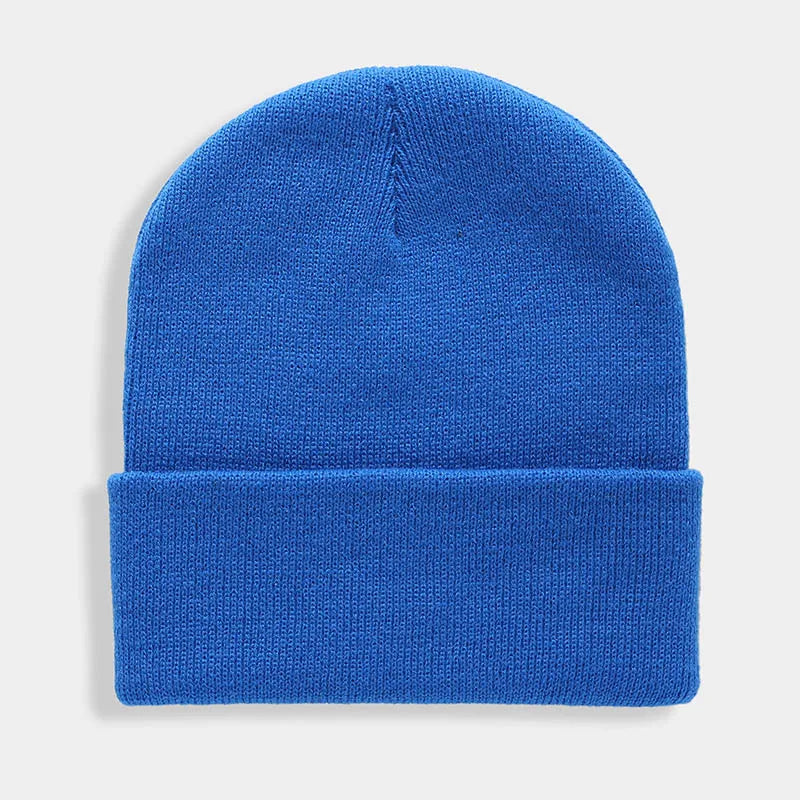 Warm Knitted Cap Beanie Wool Unisex Winter Hat Men Women 24 Colors