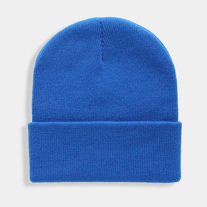 Warm Knitted Cap Beanie Wool Unisex Winter Hat Men Women 24 Colors