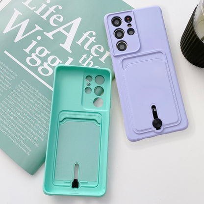 Soft Wallet Card Holder Case for Samsung S21-S26 A17-A57 Candy Cover