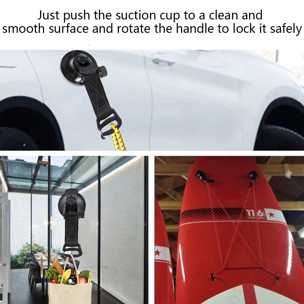 Heavy Duty Car Suction Cup Anchor Hook for Camping Awning Canopy Tarp Tie Down