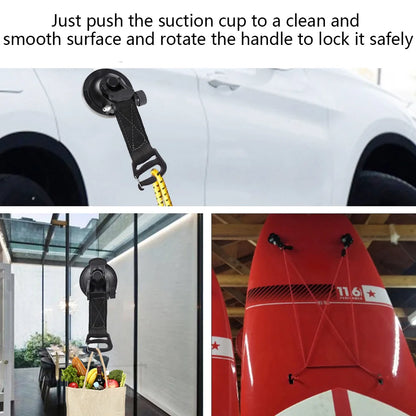 Heavy Duty Car Suction Cup Anchor Hook for Camping Awning Canopy Tarp Tie Down