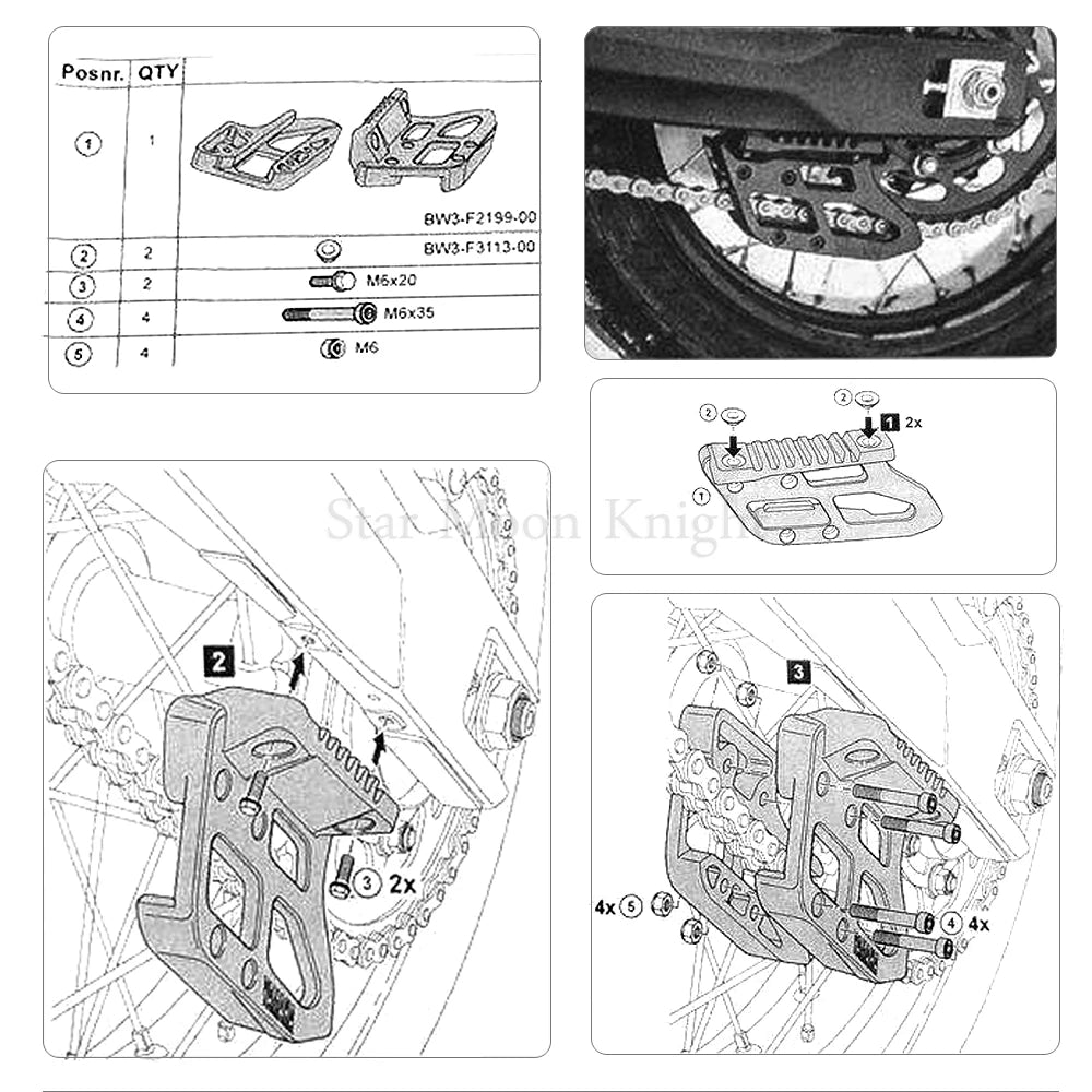 Chain Guide Guard Cover Compatible with Tenere 700 2019-2022
