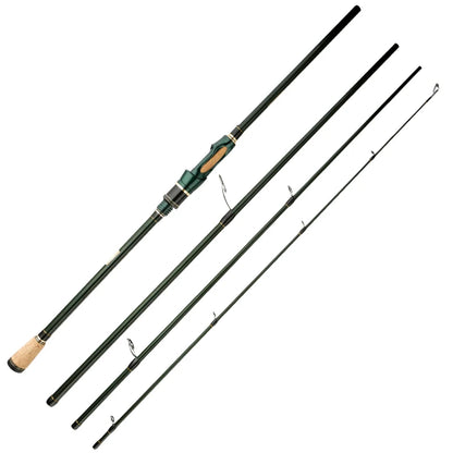 CEMREO Spinning Casting Carbon Fishing Rod 4-5 Sections 1.8m/2.1m/2.4m Portable Travel Rod Spinning Fishing Rods Fishing Tackle-EXPROTAS