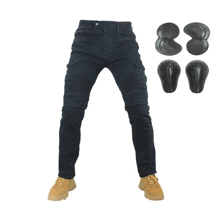 Motorcycle Jeans Pantalones Motocicleta Hombre Featherbed Jeans Standard Version Car Ride Trousers Pant Summer Riding-EXPROTAS