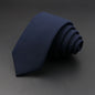 Mens Tie 6cm Slim Solid Classic Necktie for Wedding Party Casual