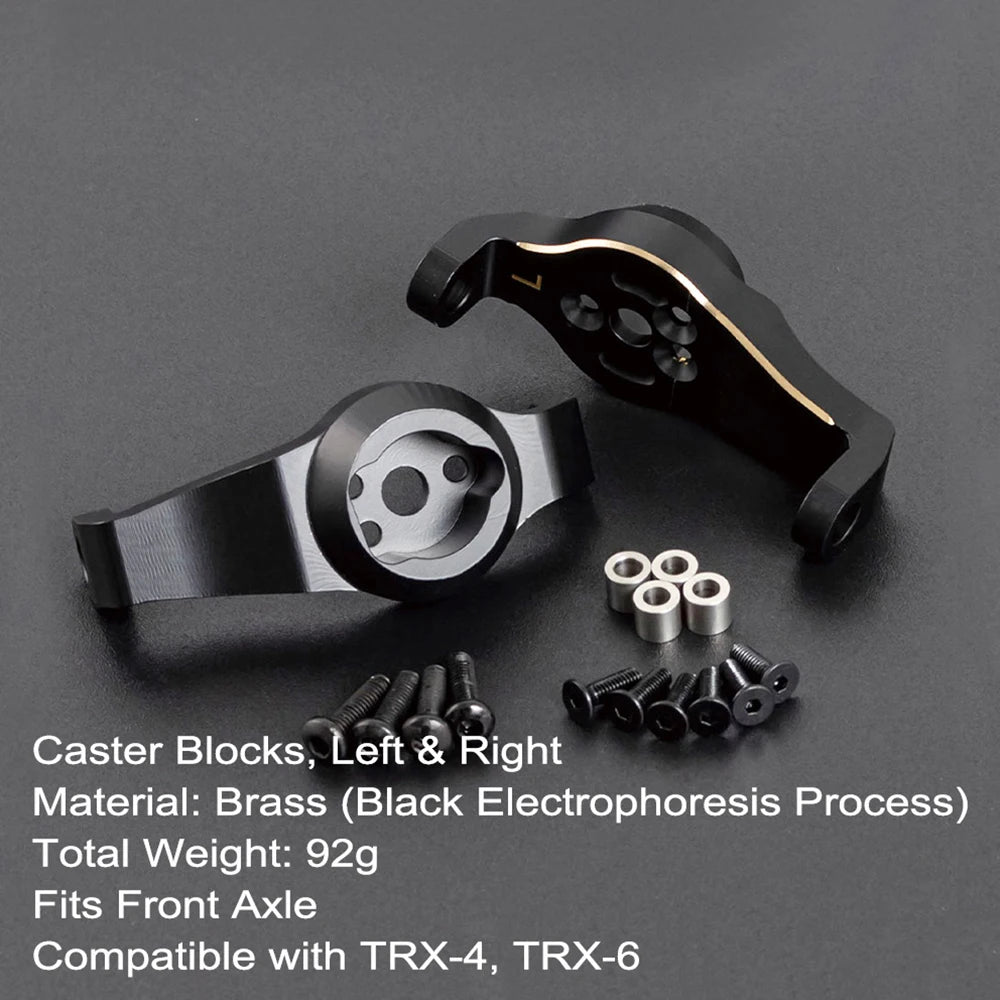 TRX4 Brass Portal Axle Housing Weight System Black 1/10 RC Crawler TRX6