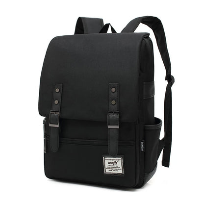 Vintage Oxford Laptop Backpack Waterproof 16" School Travel Bag Unisex Large