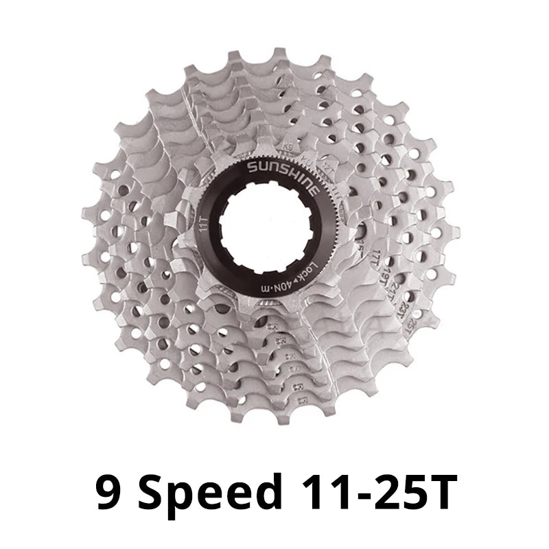 SUNSHINE 9-Speed MTB Cassette 11-25T to 11-50T Shimano/SRAM Compatible