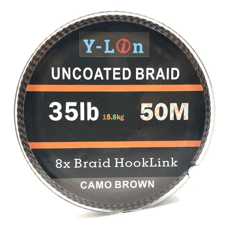 Soft Hook Carp Fishing Line 50m Braid Hooklink for Hair Rig 25/35LB