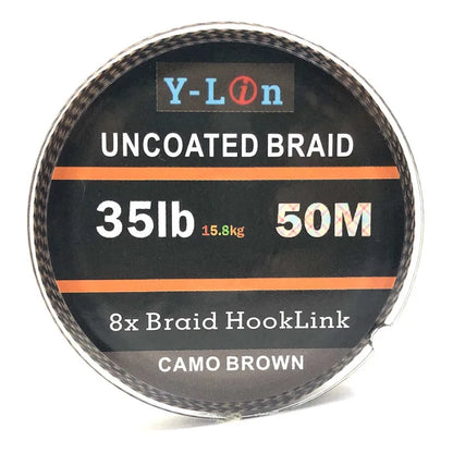 Soft Hook Carp Fishing Line 50m Braid Hooklink for Hair Rig 25/35LB