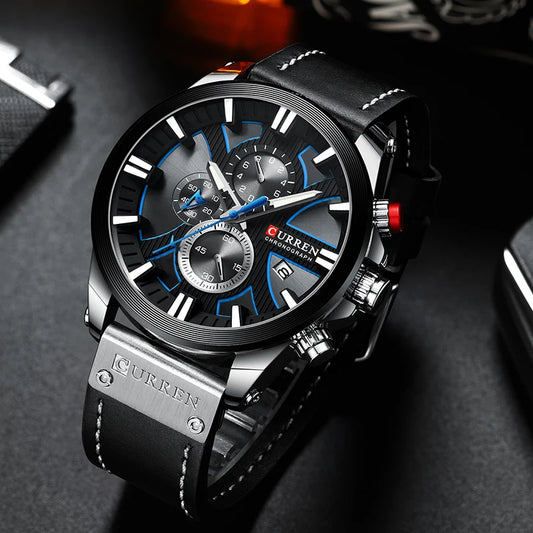 New CURREN Men Watches Fashion Quartz Wrist Watches Men's Military Waterproof Sports Watch Male Date Clock Relogio Masculino-EXPROTAS
