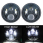 7in LED Headlight DRL for Jeep Wrangler TJ/JK, Land Rover Defender, Hummer H1/H2 - EXPROTAS