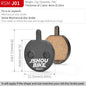Semi-Metal Bicycle Brake Pads for Shimano SRAM Avid Hayes Magura by JSHOUBIKE