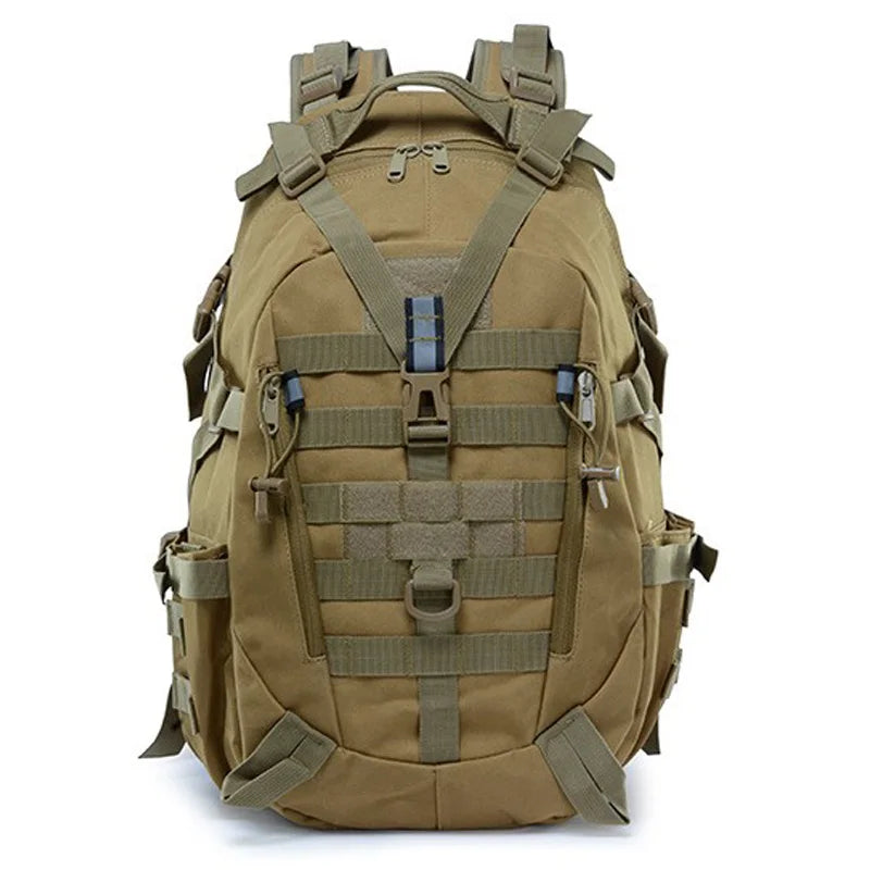 40L Camping Backpack Men's Bag Travel Bags Tactical Molle Climbing Rucksack Hiking Outdoor Reflective Shoulder Fishing Bag-EXPROTAS