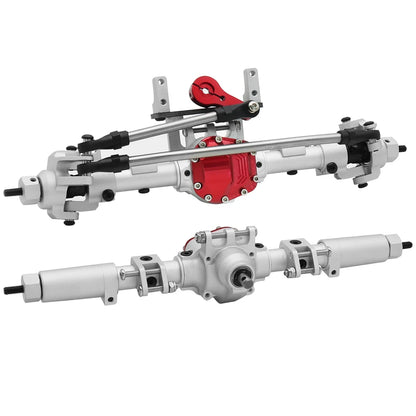SCX10 II CNC Aluminum Front & Rear Axle Set 30T/8T for Axial AR44 90046 90047 Upgrade - EXPROTAS