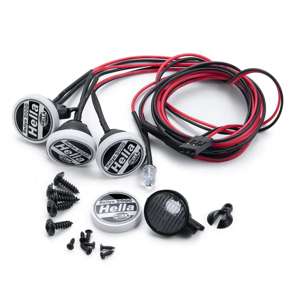 2/4Pcs LED Light for 1/10 RC Crawler TRX-4 SCX10 D90 Axial Car Cover