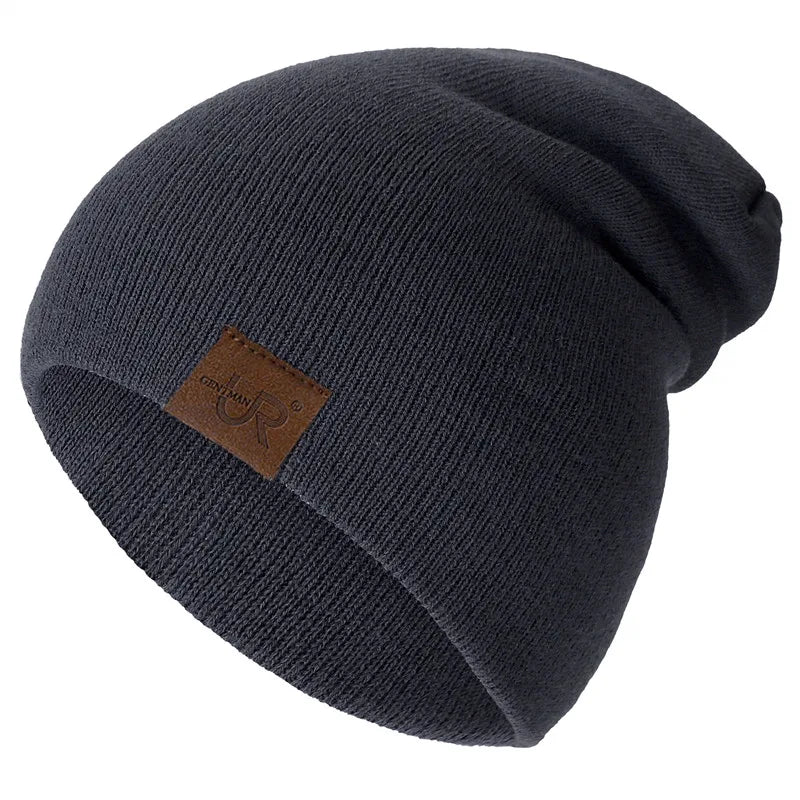 Unisex Beanie Hat Warm Soft Knitted Casual Winter Hat for Men & Women