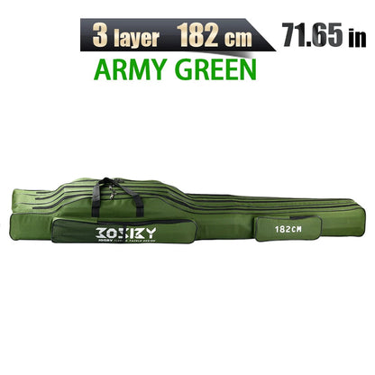 PROXPE 150-180cm Fishing Rod Bag Foldable Carp Pole Storage Carry Case