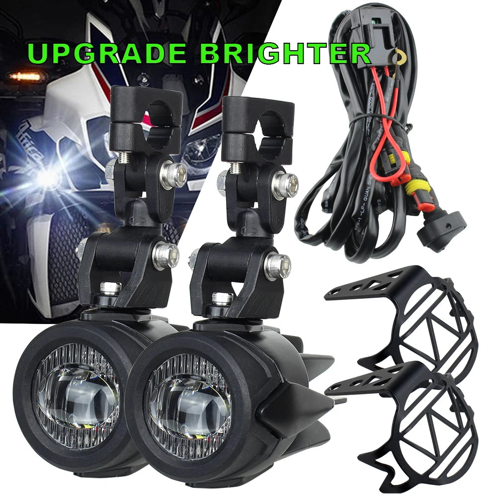 Upgrade Motorcycle fog light Auxiliary Lights Brighter Lamp 40W 6000K for BMW R1200GS F800GS F700GS F650 K1600-EXPROTAS