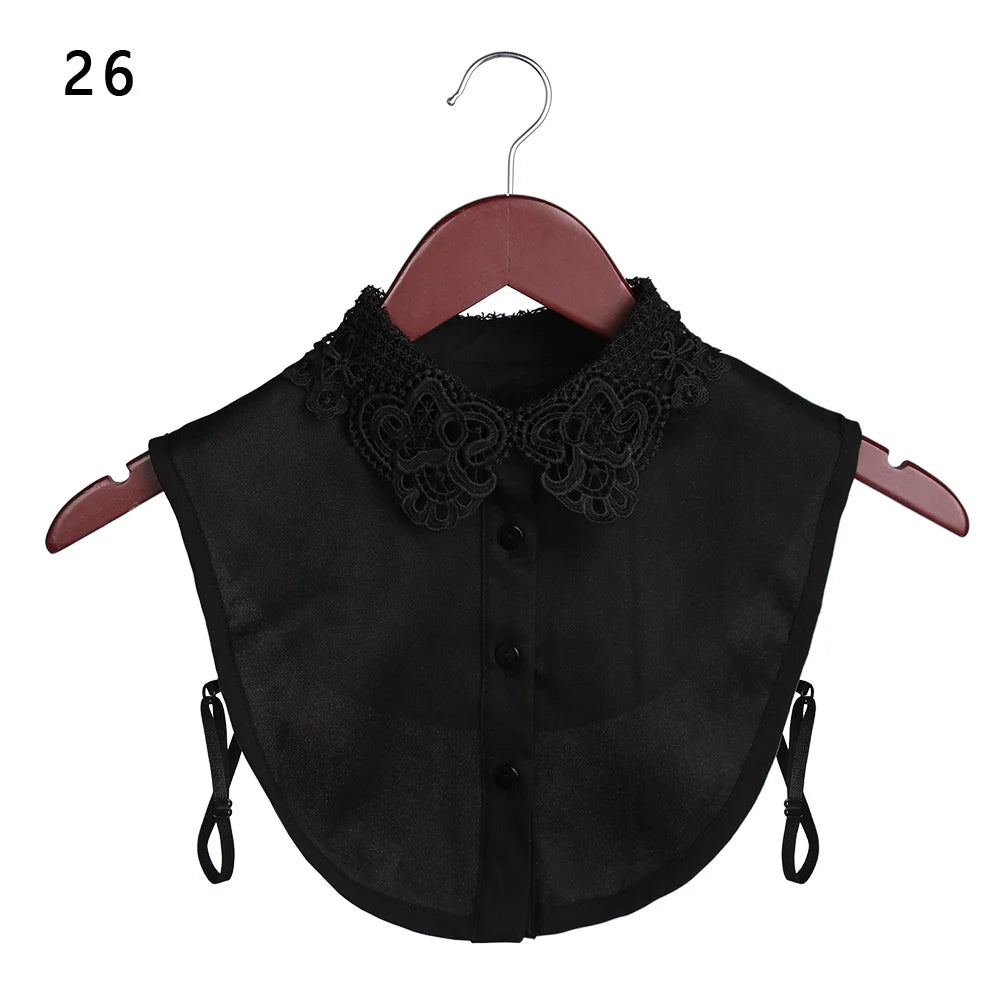 Lace Fake Collar Detachable Women Blouse Lapel Shirt Clothes Accessories