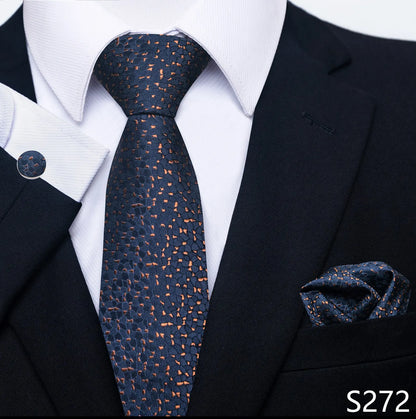 EXPROTAS Tie Pocket Square 8cm Wedding Formal Men’s Accessories