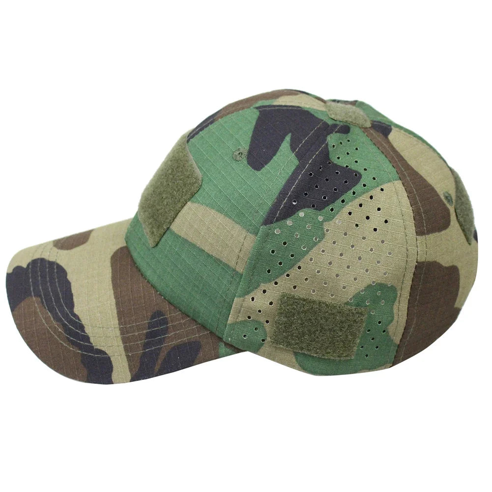 Men's Camouflage Baseball Cap Tactical Breathable Outdoor Hiking Fishing Hat