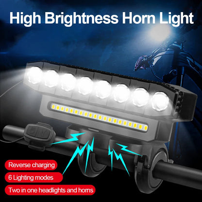 USB Rechargeable Bike Light Front LED Headlight Torch Waterproof Bicycle Lamp