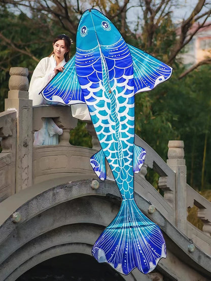 3m Fish kite fly giant kite for adult kite professional wind kite fun toy parapente cometa wind sock snake kite nylon fabric koi