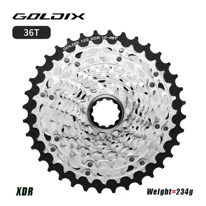 GOLDIX XDR 12 Speed Road Cassette Ultralight K7 for SRAM Electronic - EXPROTAS