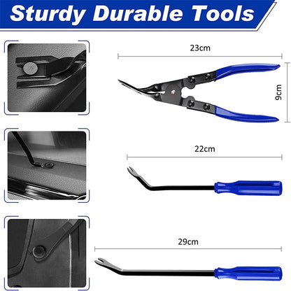 43Pcs Interior Door Clip Removal Pry Tool Set for Car Trim Panel Dash