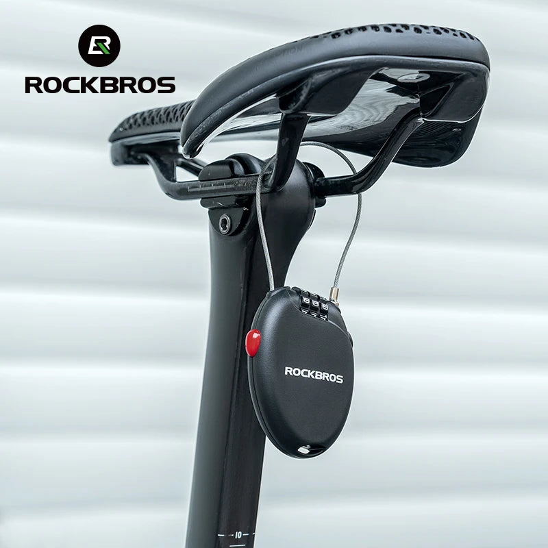 EXPROTAS Password Cable Lock Anti-Theft Bicycle Security for Bike MTB
