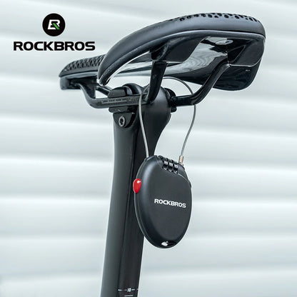 EXPROTAS Password Cable Lock Anti-Theft Bicycle Security for Bike MTB