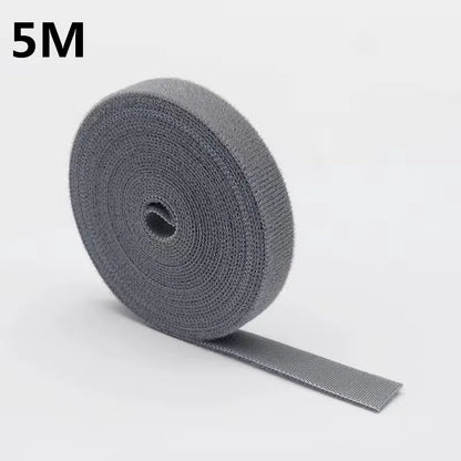 1/5M Cable Organizer Wire Management Winder Tape Cord Ties For iPhone Samsung