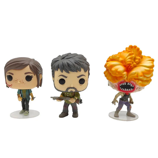 The Last of Us Joel Ellie Clicker Vinyl Figure Set Collectible Models