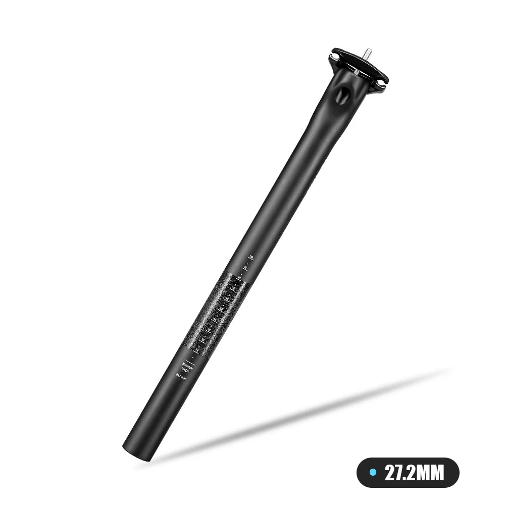 LEXON Carbon Seatpost 27.2/31.6mm 400mm 0mm Offset for MTB Road Bike