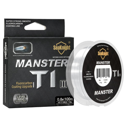 Fishing Line 100M Fluorocarbon Coating SeaKnight Manster 3-100LB